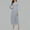 Gray-05, variant on Womens Dresses Crew Neck Long Sleeve High Waisted Loose Casual Maxi Solid Frocks Casual Daily Dresses