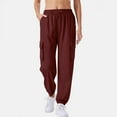 thumbnail image 5 of JUSLIO Womens Pants Comfortable Casual Sweatpants Red XL, 5 of 9