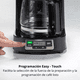 thumbnail image 2 of Cafetera Hamilton Beach Mini Brew 5 Tazas Programable, FrontFill, Select-a-Brew, Negra, Acero Inoxidable (Reacondicionado), 2 of 8