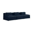 thumbnail image 3 of Meridian Furniture Cube Navy Durable Linen Modular Sofa, 3 of 7
