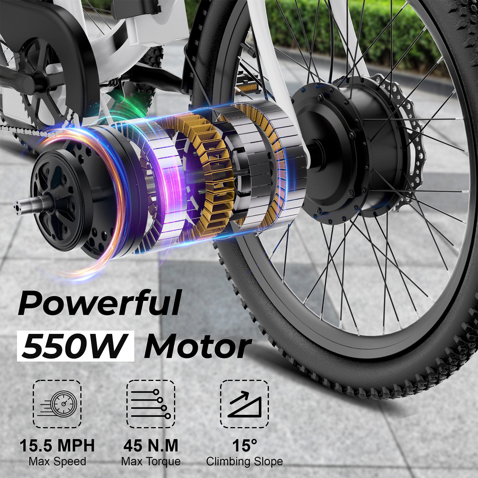 ANCHEER Electric Tricycle for Adults,24" Folding Electric Trike,3 Wheels Electric Bicycle Bikes,350W Step-Thru Etrike with 48V/499Wh Removable Battery,15.5MPH & 55Miles Electric Bike UL2849