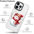 thumbnail image 4 of 2 Packs Christmas Transparent Print Phone Case for iPhone 14 Pro Max 6.7", Aesthetics Pattern Design Soft Silicone Xmas Cases, Shockproof Bumper Protector Camera Girls Cover, Santa Claus, 4 of 5