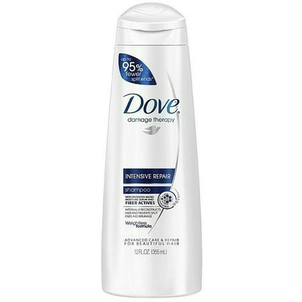 Dove Damage Therapy Intensive Repair Shampoo 12 oz (Pack of 2