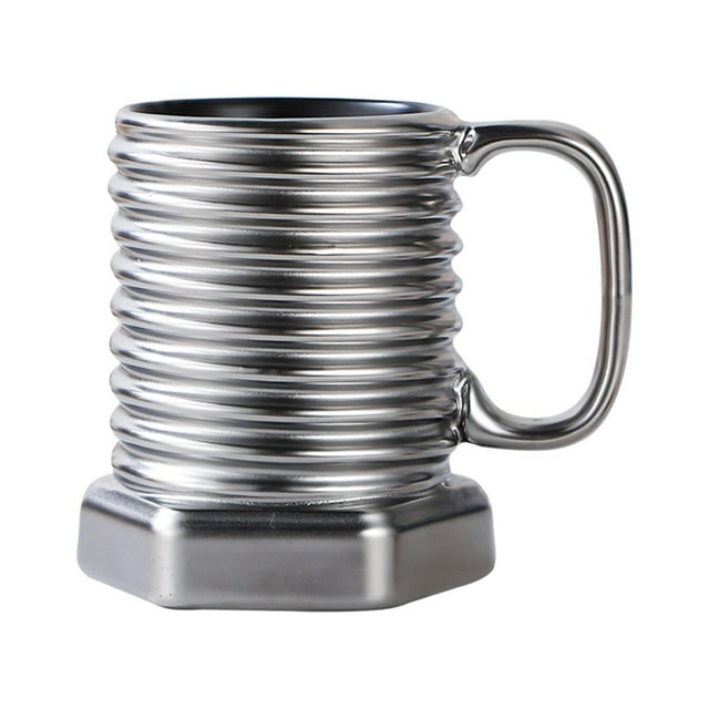 veasfak bhuuno 301-400ml Coffee Mugs Screw Shape Industrial Teacup Collection for