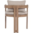 thumbnail image 5 of Meridian Furniture Newport Beige Water Resistant Fabric Patio Dining Chair, 5 of 11