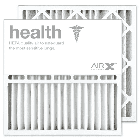AIRx Filters Health 20x20x5 Air Filter MERV 13 Replacement for Honeywell FC100A1011 FC200E1011 CF200A1024 FC35A1019 to Fit Media Air Cleaner Cabinet F100B2024 F100F1020 F100F2036 F150E1018, 2-Pack