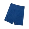 thumbnail image 1 of Pantalones cortos de yoga para mujer, sin costuras, de cintura alta, transpirables azul, 1 of 8