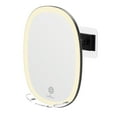 thumbnail image 4 of Impressions Vanity Fogless LED Shaving Mirror, Scaped Tri Tone Travel Mirror for Men, Grooming (Black), 4 of 7