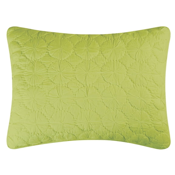 20" x 26" Mara Green Cotton Standard Sham - Machine Washable