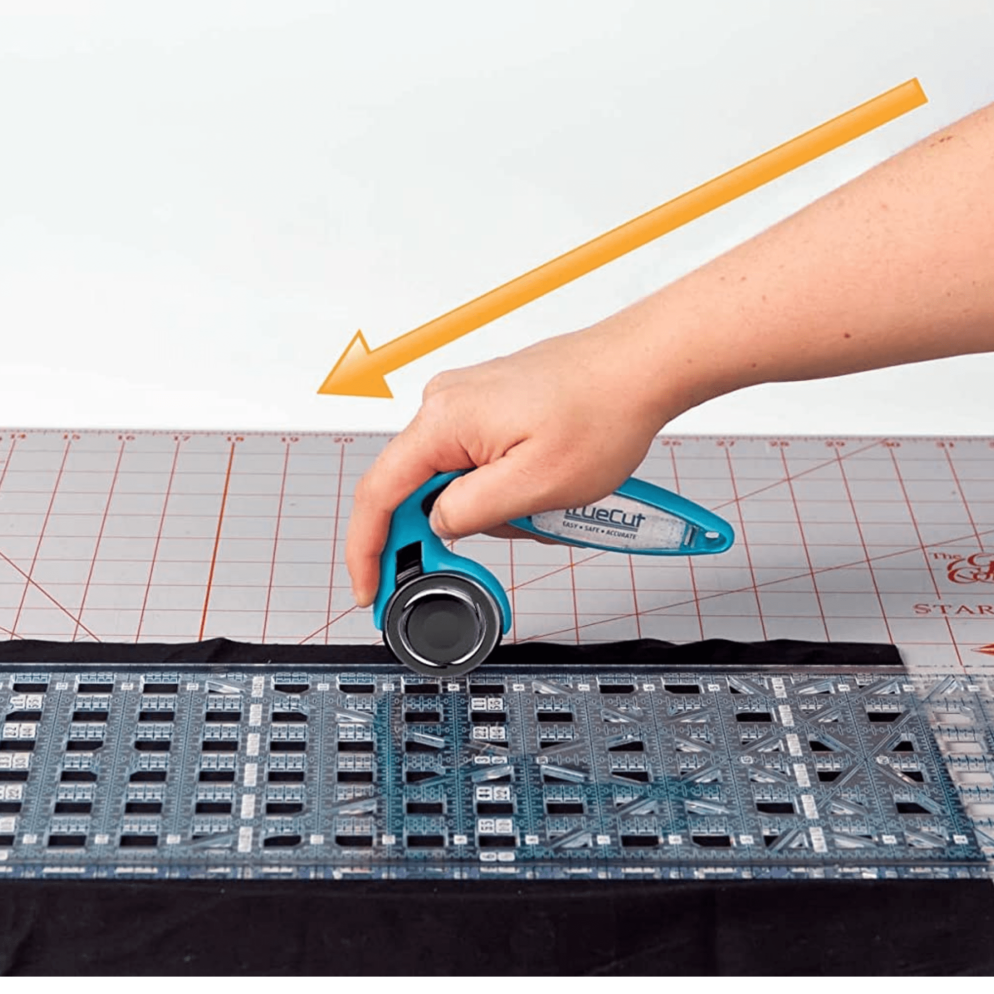 Truecut My Comfort Rotary Cutter - 60Mm Ergonomic Rotary Cutter With Track  & Guide System For Truecut Rulers - Truecut 60Mm Ergonomic My Comfort  Rotary Cutter From The Grace Company 