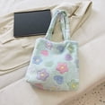 thumbnail image 3 of Bolsa De Hombro Bolsa de mano para mujer, de compras esponjoso para otoño e invierno, portátil Retro para viajes Tmvgtek Para Estrenar, 3 of 9