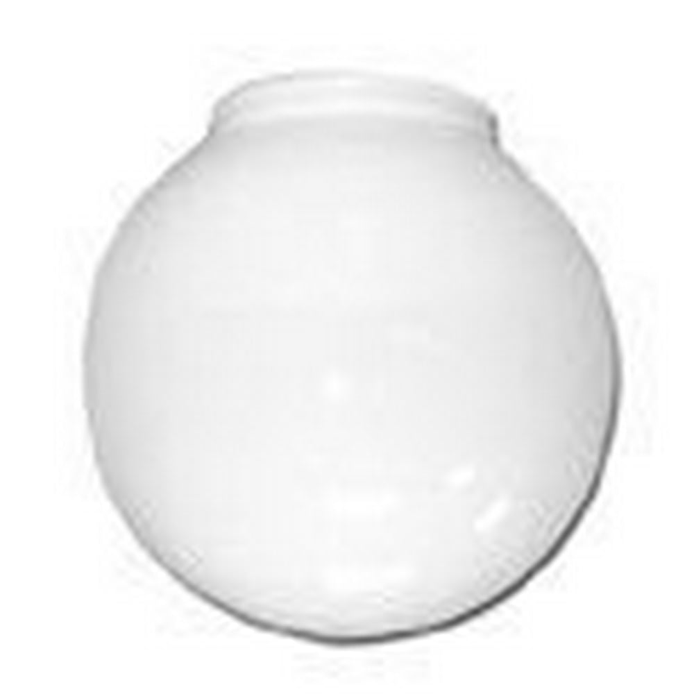 BALL GLOBE CEILING FIXTURE REPLACEMENT GLASS, WHITE, 6 IN., 3-1/4 IN