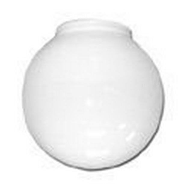 BALL GLOBE CEILING FIXTURE REPLACEMENT GLASS, WHITE, 6 IN., 31/4 IN