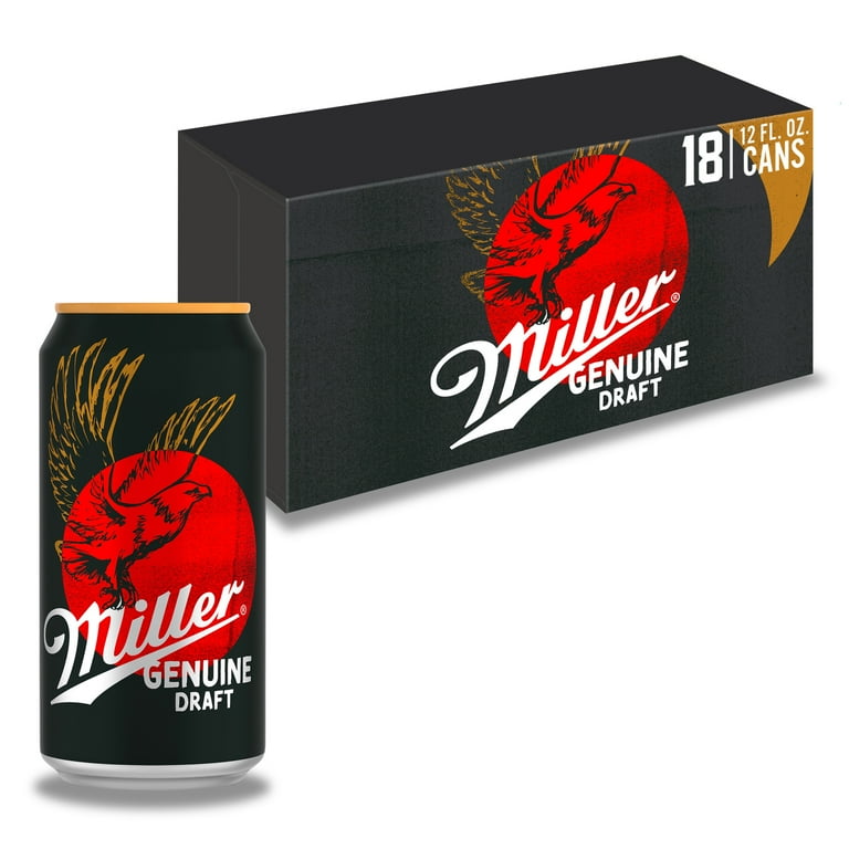 Miller Genuine Draft American Lager Beer, 18 Pack, 12 fl oz