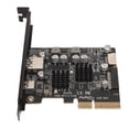 thumbnail image 1 of PCIE USB3.2 Carte, PCIE Type C Carte Haute Vitesse 10Gbps Usure pour Ordinateur, 1 of 8