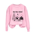 thumbnail image 4 of Hanen Christmas Shirt for Women,Women's Christmas Printed Fashionable Loose Casual Long Sleeved Top Regular Sleeve Hooded Sweatshirt, 4 of 5