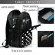 thumbnail image 4 of Balery Black and White Polka Dot Mochila con carga USB para hombre y mujer - Mochila impermeable y antirrobo para laptop con puerto USB para viajes, trabajo, 4 of 7