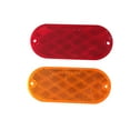 thumbnail image 2 of MaxxHaul 50016 Oval Reflectors 10 Red-10 Amber Self-Attaching Or Drill Mount-DOT, 20 Pack, 2 of 4