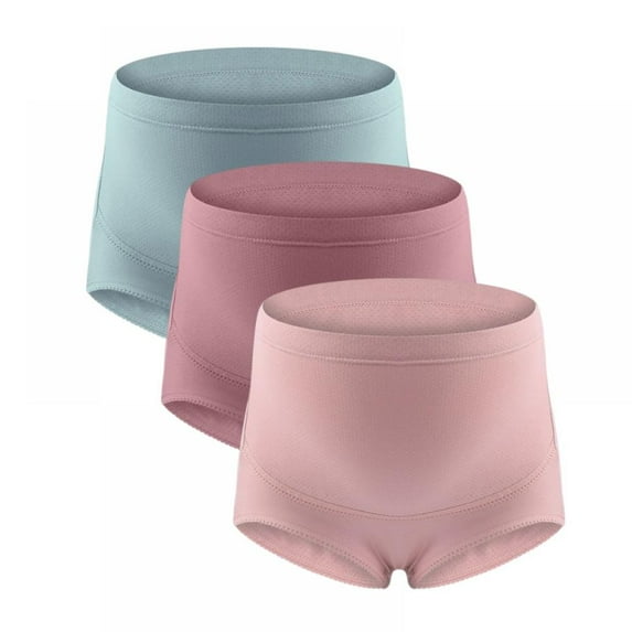 Women's Maternity High Waist Underwear Pregnancy Seamless Soft Hipster Panties Over Bump(3 Pack)