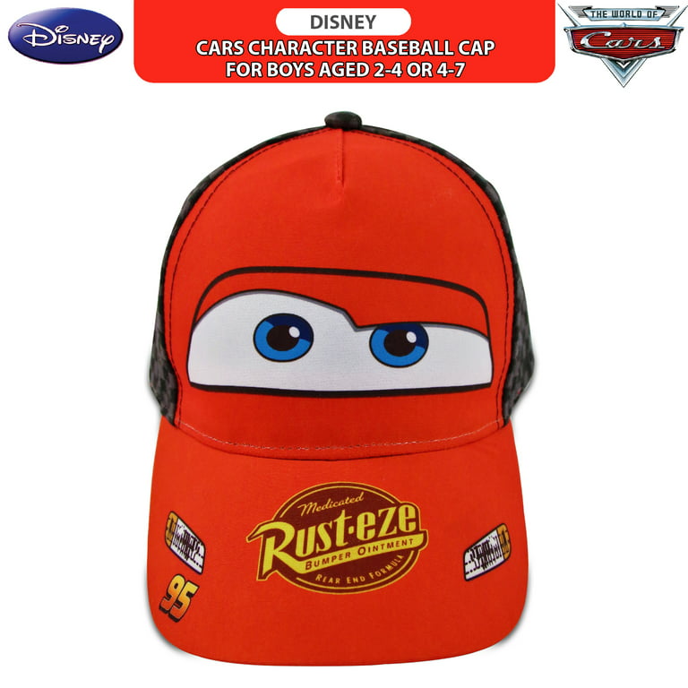 Disney Toddler Boys Rust eze Lightning McQueen Cars Baseball Cap - Age 4-7