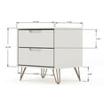 thumbnail image 2 of Rockefeller Off White 2-Drawer and Nature Nightstand (Set of 2), 2 of 7