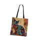thumbnail image 1 of Bolso de lona para mujer, regalo de San Valentín, bolso de viaje, bolso de hombro Gato de frente, 1 of 9