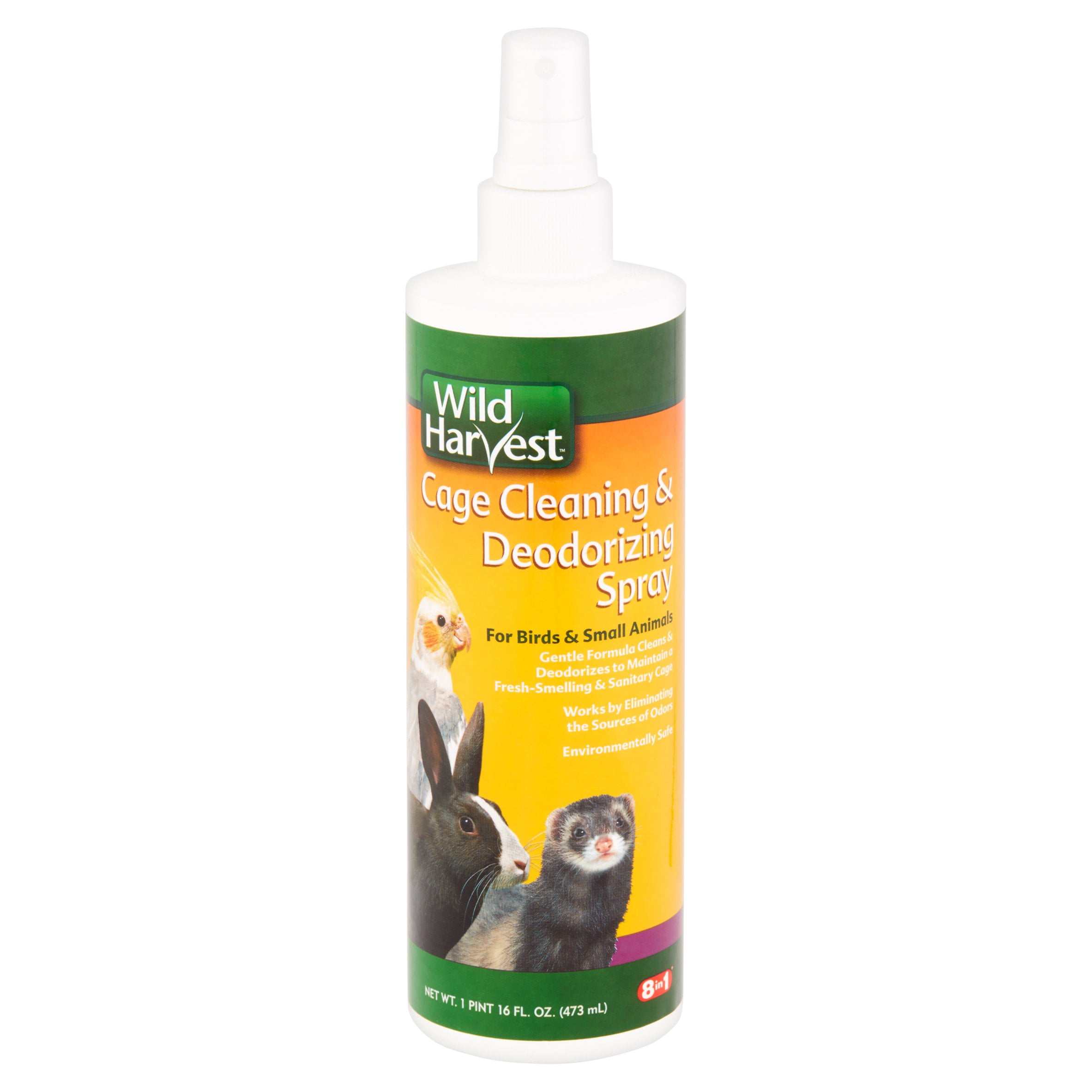Wild Harvest Cage Cleaning & Deodorizing Spray, 16 oz.