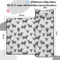 thumbnail image 5 of Highland Cow and Head Print Teens Toddler Nap Mat with Pillow, Sleeping Mat Bag for Preschool Daycare 51"x22", 5 of 6