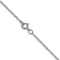 thumbnail image 4 of 14K White Gold .6 mm Carded Cable Rope Chain (20 X 0.6) Made In United States 6rw-20, 4 of 5