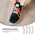 thumbnail image 6 of FENGGUIQU Charming Shoelace Buckle White Metal Rhinestone Studded for Decoration 16Pcs, 6 of 6