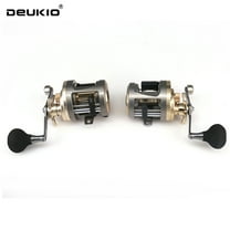 DEUKIO New Metal Baitcasting Reel 9 1BB High Ratio 6.0:1 Saltwater Bait Cast Drum Fishing Reel Lure Fishing 10KG Drag Power