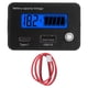 thumbnail image 2 of Monitor De Batería Digital, Indicador De Capacidad De La Batería Luz De Fondo Azul DC 8 A 30 V Memoria De Apagado De Amplia Aplicación Para Automóvil Para Carrito De Golf, 2 of 7