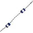 thumbnail image 2 of Pool Safety Rope and Float Kit - 50 Feet - 3/4 Inch Blue and White Rope with 5 x 9 Inch Handi-Lock Floats, 2 of 4