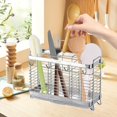 thumbnail image 4 of Escurridor de Cubiertos de Cocina, Portacubiertos de Cocina con 3 Compartimentos, Organizador de Cubiertos para Cucharas y Tenedores, Soporte para Cubiertos de Acero Inoxidable, 4 of 4