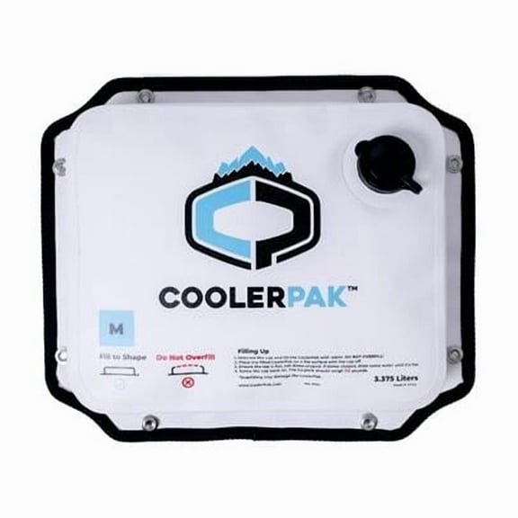 CoolerPak CP-7S1-N 7 lbs Ice Pack for Coolers - Snap Series - Refillable, Foldable & Drinkable