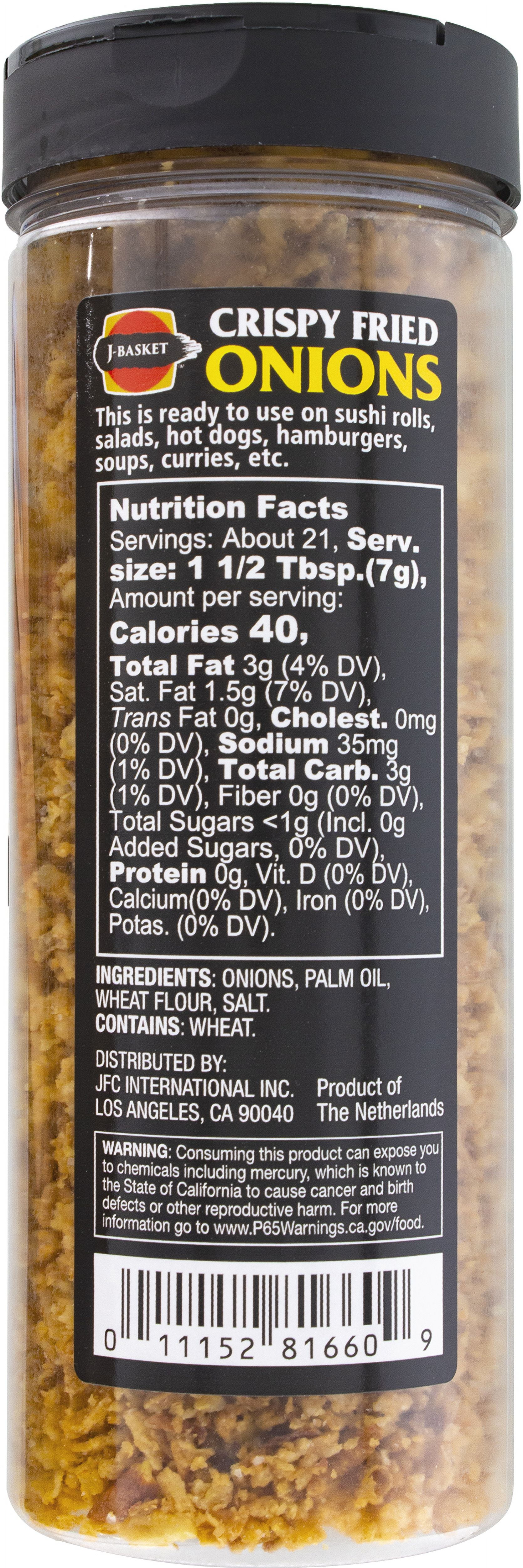 J-Basket Crispy Fried Onions, 5.3 oz