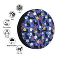 thumbnail image 5 of Rv Spare Tire Cover 14 inch - Black Cats And Flowers Tire Covers for Trailers, Adjustable Camper Spare Tire Cover, 5 of 7