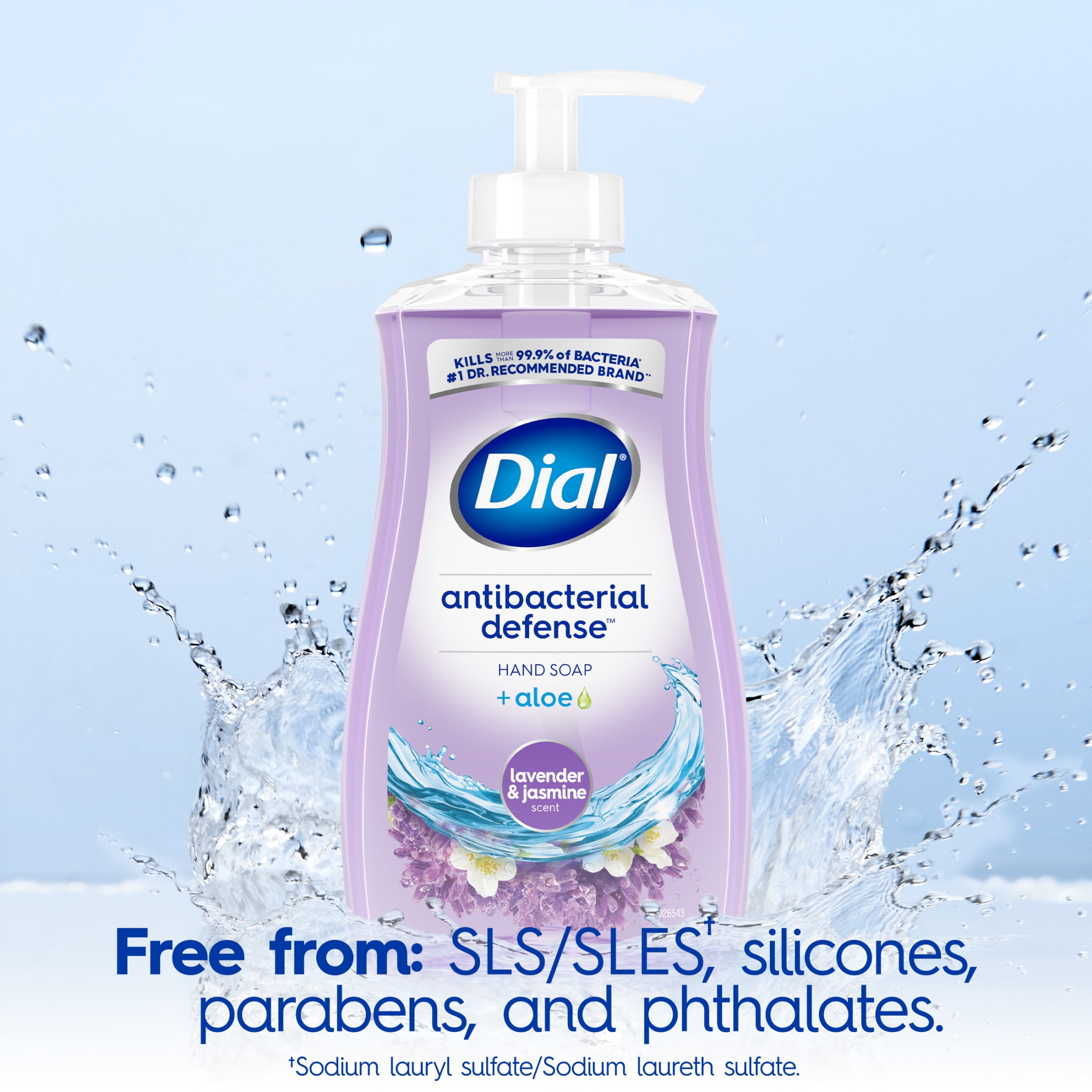 (2 pack) Dial Antibacterial Defense Lavender & Jasmine Liquid Hand Soap, 11 fl oz