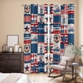 thumbnail image 3 of Kitchen Curtains 84 Inch Length 2 Panels, Independence Day Grommets Window Treatment Curtain, Gnomes Star Truck Flag Farmhouse Thermal Curtains Drapes for Living Room/Bathroom, 3 of 9