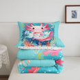 thumbnail image 5 of Manfei Sea Animal Axolotl King Size Comforter Sets,Cute Animals Print Comforters King Size,Polkadot Reversible,3pcs,1 Comforter and 2 Pillowcases, 5 of 7