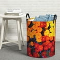 thumbnail image 6 of Fotbe Marigold Flowers In Different Colors Pattern Laundry Basket with Handles, Waterproof Large Laundry Hamper, Wash Bag for Corner Dorm, Rolling Laundry Basket with Handles-Small, 6 of 6