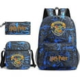 thumbnail image 1 of Children's Harry Potter Three-piece School Bag Printed Large Capacity Outdoor Backpack, 1 of 1