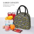thumbnail image 5 of Fotbe Modern Yellow Excavator Pattern Lunch Bag, Insulated Lunch Box, Small Leakproof Cooler Food Lunch Containers Reusable High Capacity Lunch Tote Bags for Work, Travel, Outdoor, 5 of 6