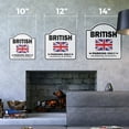 thumbnail image 2 of Parking For British Only 10” x 10” Sign | Indoor/Outdoor Plastic | SignMission Designer United Kingdom Flag National Pride Love Novelty Gift Funny Joke Gag Road Garage, 2 of 4