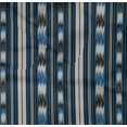 thumbnail image 4 of oneOone Organic Cotton Poplin Twill Fabric Stripe Ikat Decor Fabric Printed BTY 42 Inch Wide, 4 of 4