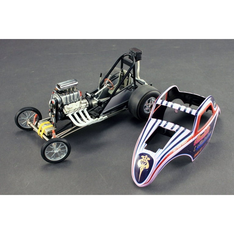 Altered Dragster, Pink /Blue - Acme A1800815 - 1/18 scale Altered Dragster, Pink /Blue - Acme A1800815 - 1/18 scale