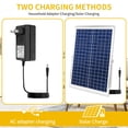 thumbnail image 2 of CYBERDAX Ventilador solar portátil recargable de 16 pulgadas, ventilador de circulación de aire alimentado por panel solar y cargador de CA de doble entrada para interior, hogar, oficina, camping, pic, 2 of 5
