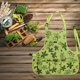 thumbnail image 1 of Delantal de jardinería para mujer, delantal de jardín de tela Oxford 600D delantal de jardinería con 14 bolsillos impermeable para pintor Chef peluqueros 60*61cm verde ZefeiWu 8390615065078, 1 of 1