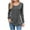 Gray1, variant on Women Crew Neck Blouse Long Sleeve Pleated Flowy Tunic Tops Casual Business Fall Trendy Fashion Clothes
