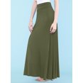 thumbnail image 4 of Made by Johnny Women's Fold-Over Maxi Skirt XL OLIVE, 4 of 6